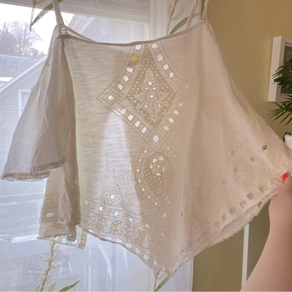 Free People Tops - Free People | Off-shoulder Eyelet Top